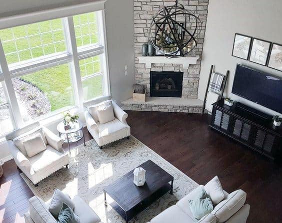 Top 70 Best Corner Fireplace Designs, Living Room Corner Fireplace Decorating Ideas