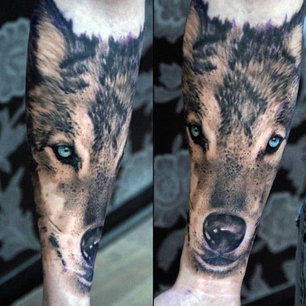 Lone Wolf Tattoo For Men