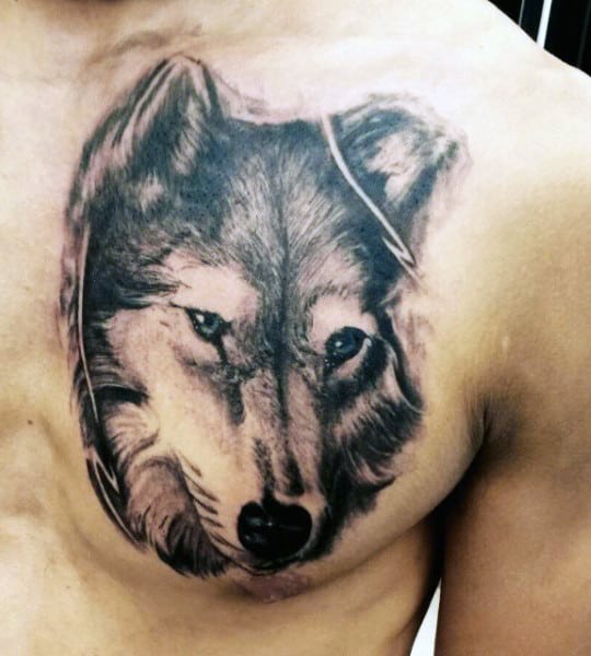 Lone Wolf Tattoos For Men