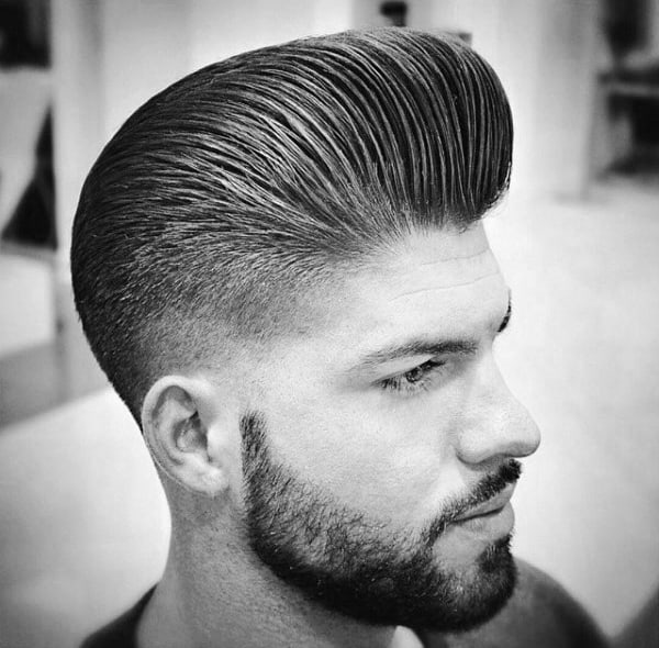 Long Taper Fade Haircut For Men Pompadour