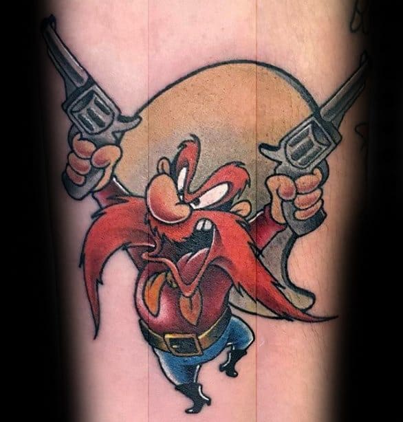 Looney Tunes Guys Arm Yosemite Sam Tattoo Designs