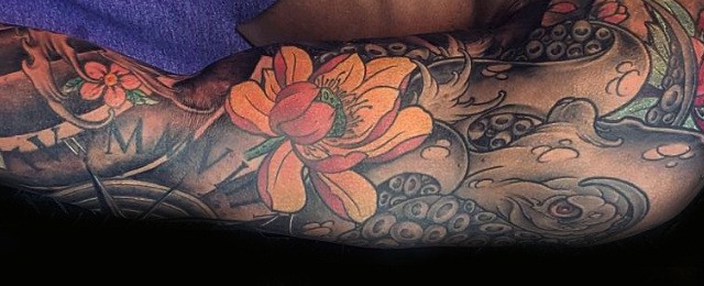 103 Lotus Flower Tattoo Designs for Men