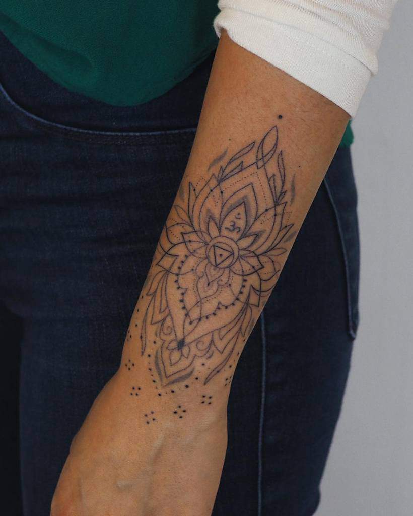 lotus flower wrist tattoo nahmoojungwon