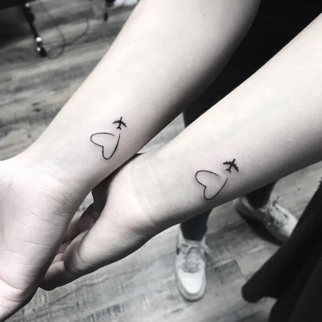 Love Arm Friendship Tattoo