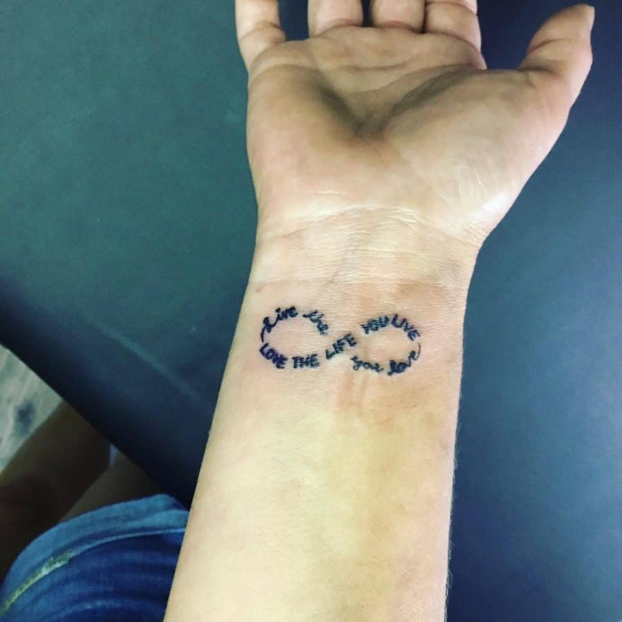 Love Live Alrternate Script Infinity Tattoo