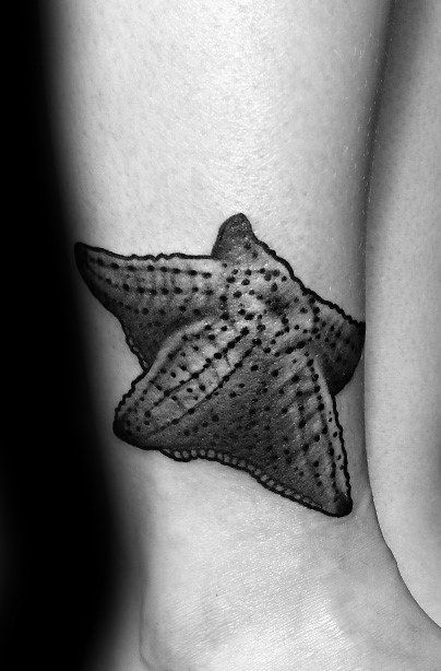 Lower Leg Starfish Guys Tattoos