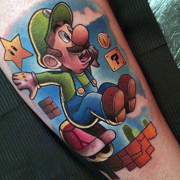 Luigi Guys Tattoo Designs
