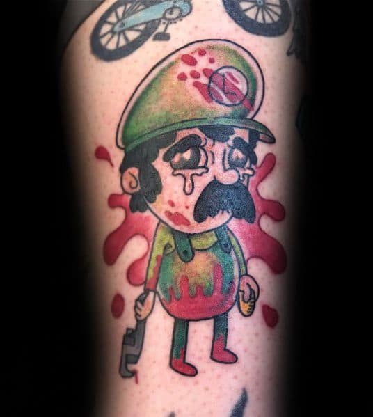 Luigi Tattoo Designs For Gentlemen