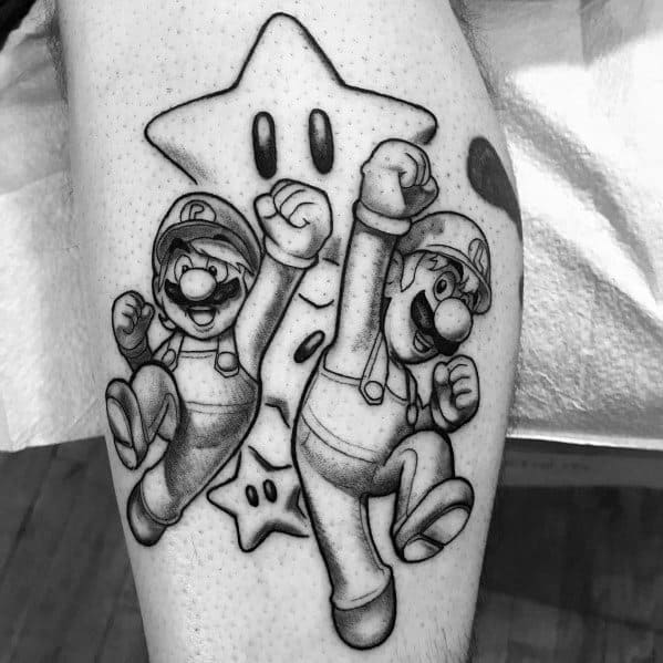 Luigi Themed Tattoo Ideas For Men