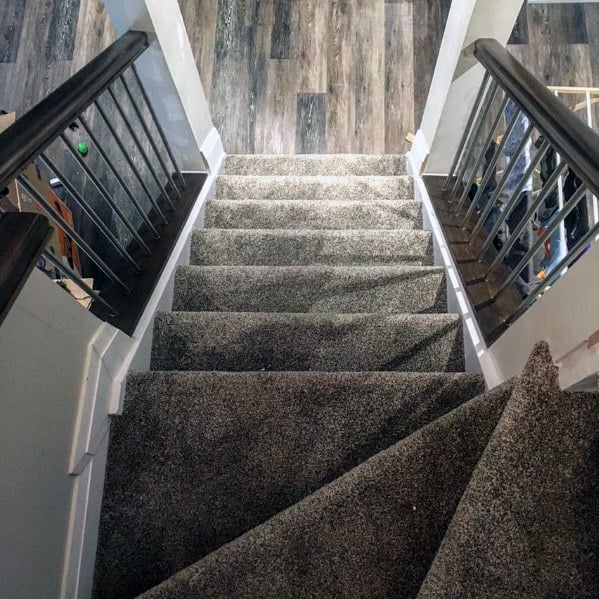 carpeted staircase