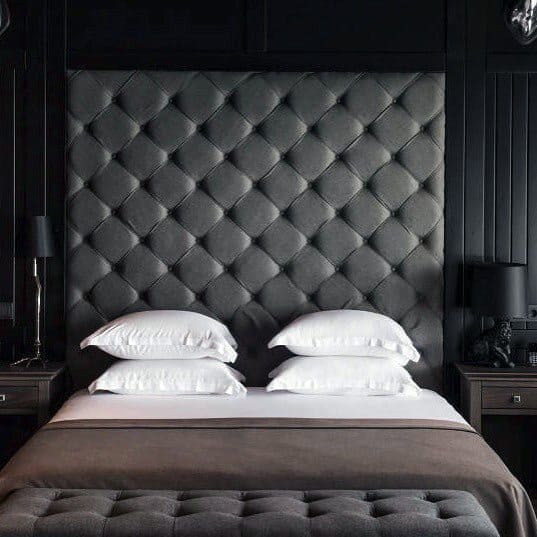 oversized dimpled headboard 