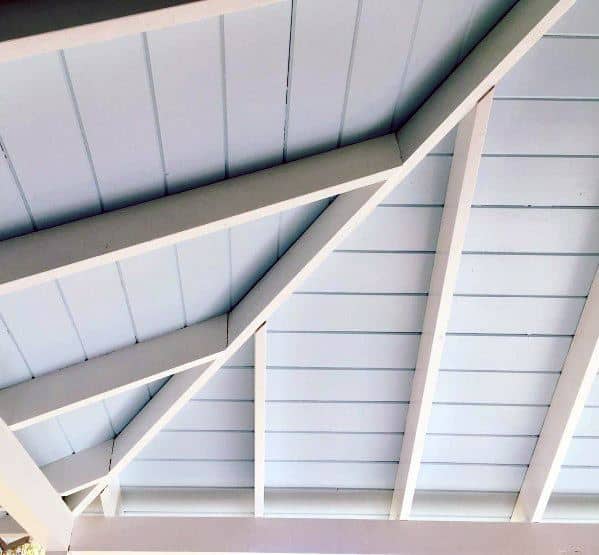 traditional blue porch ceiling