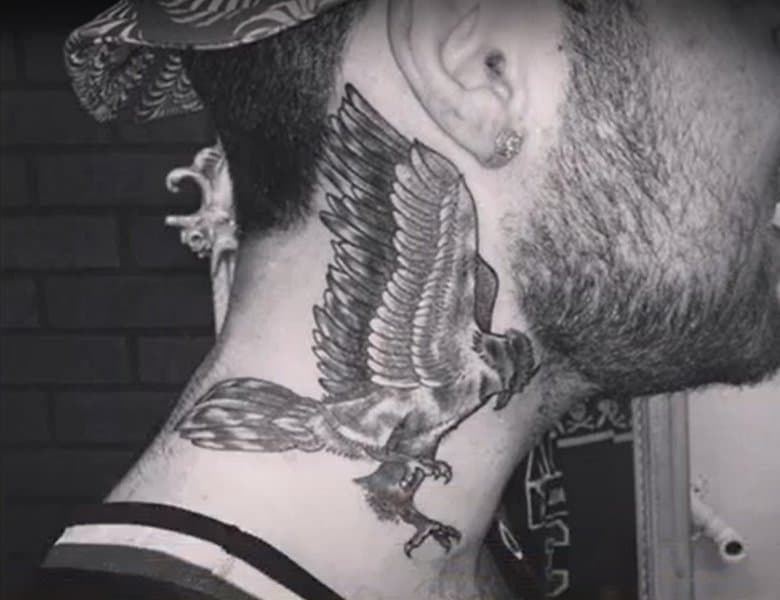 Eagle Tattoos  Neck tattoo for guys Best neck tattoos Small neck tattoos