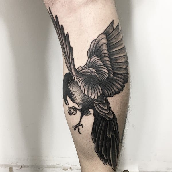 50 Magpie Tattoo Designs For Men - Bird Ink Ideas
