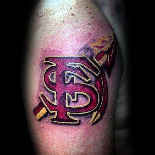 Male 3d Florida State University Football Fsu Tattoo Ideas On Arm