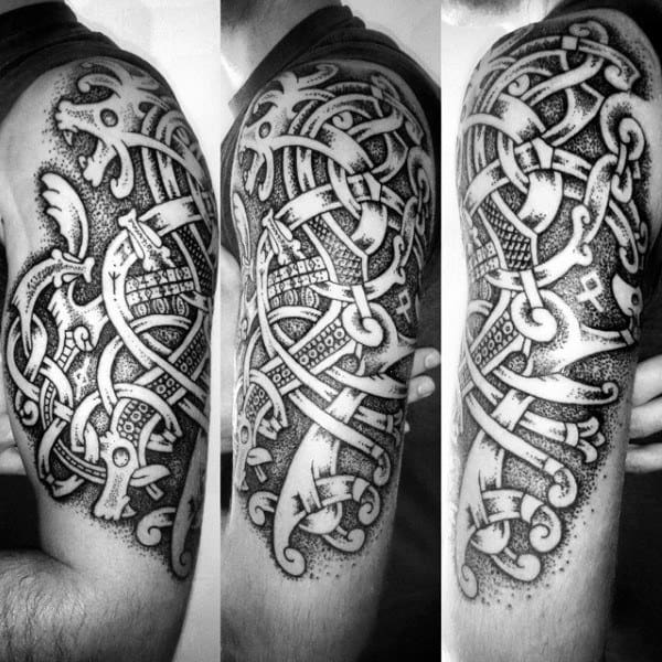Cool Kraken Ship Wheel Male Tattoo Inspiration