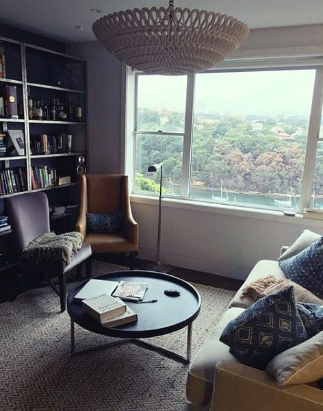 cosy living room with view