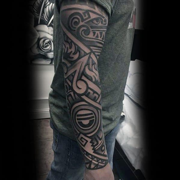 Male Badass Tribal Tattoo Design Inspiration