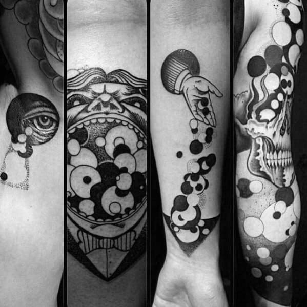 Male Bubble Tattoo Design Inspiration