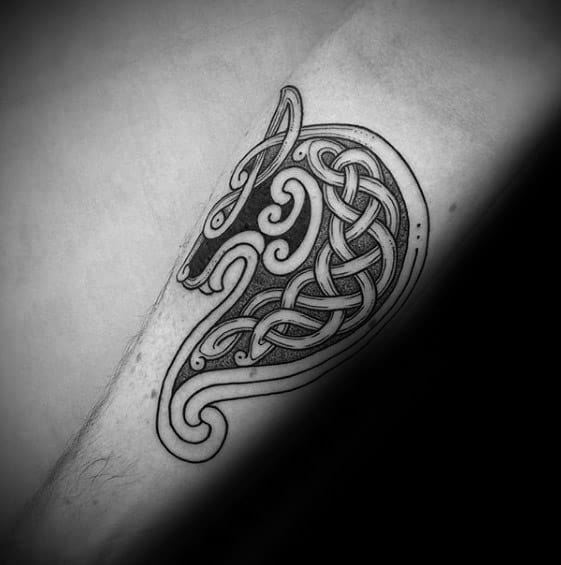Male Cool Celtic Wolf Tattoo Ideas