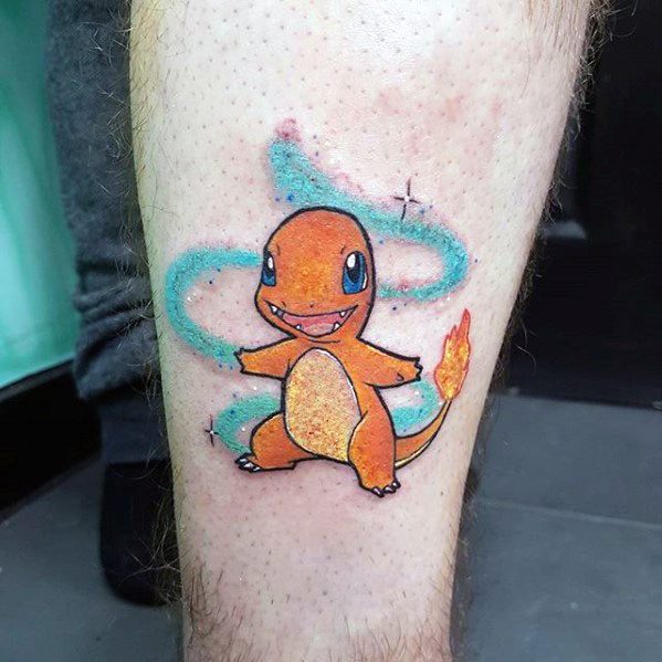 60 Charmander Tattoo Designs For Men - Pokemon Ink Ideas