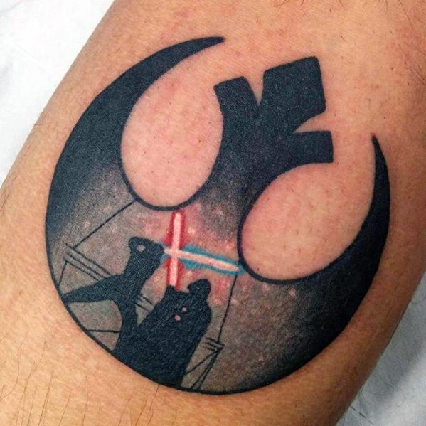 Male Cool Darth Vader Forearm Rebel Alliance Tattoo Ideas