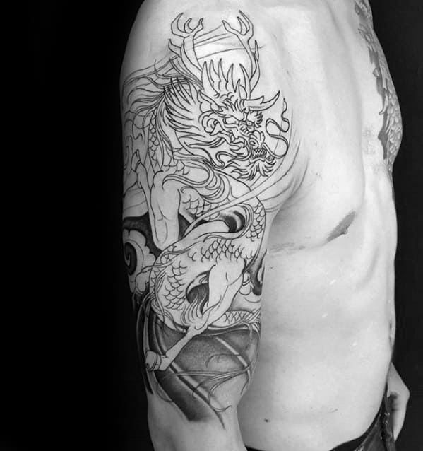 Male Cool Kirin Tattoo Ideas On Arm
