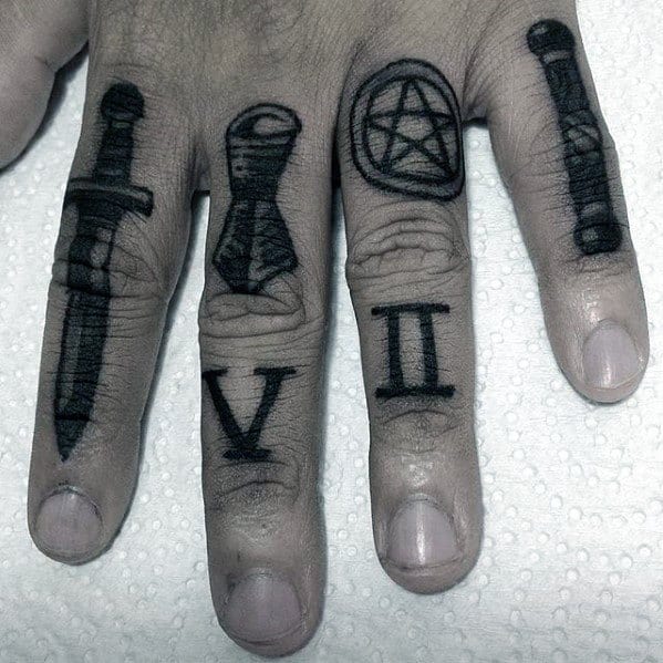 Male Cool Simple Hand Tattoo Ideas
