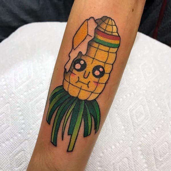 Male Corn Themed Tattoos