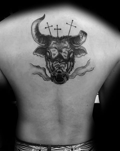 Male Cow Themed Tattoo Inspiration
