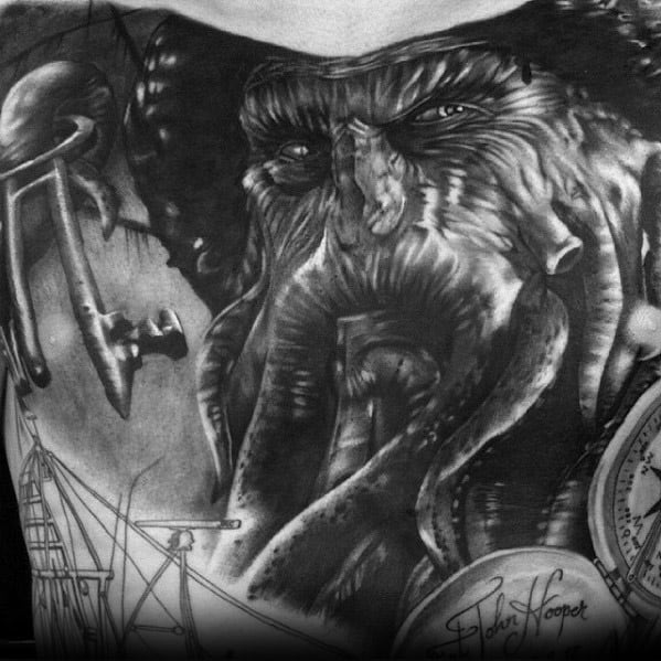 Davy Jones  Sleeve tattoos Nautical sleeve Disney tattoos