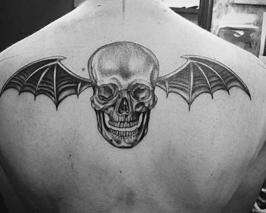 Skull With Bat Wings Tattoos Ideas On Upper Back 157  a photo on  Flickriver