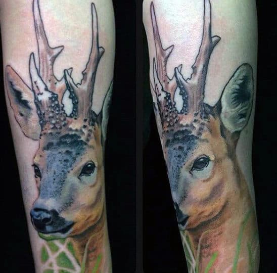 9 Best Deer Tattoo Designs And Pictures! | Deer tattoo, Deer tattoo designs,  Buck tattoo