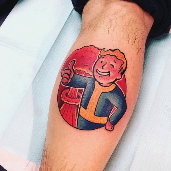 Male Fallout Tattoo Design Inspiration