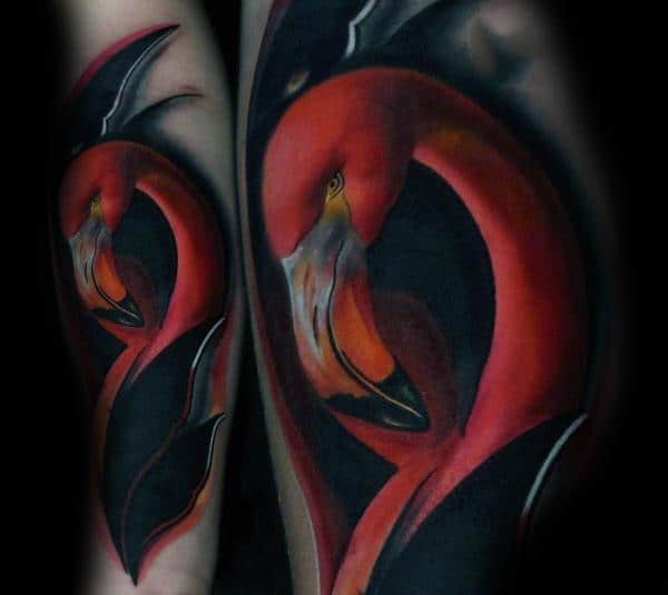 Male Flamingo Themed Tattoos