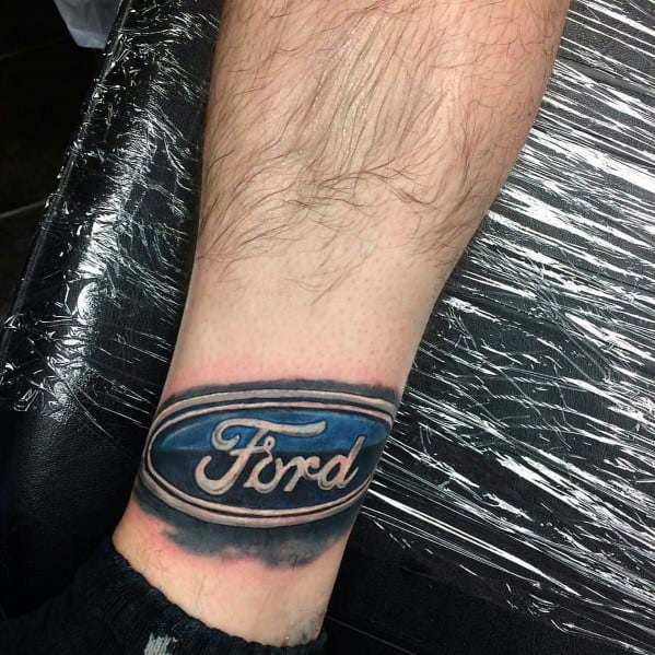 60 Ford Tattoos For Men Automotive Design Ideas