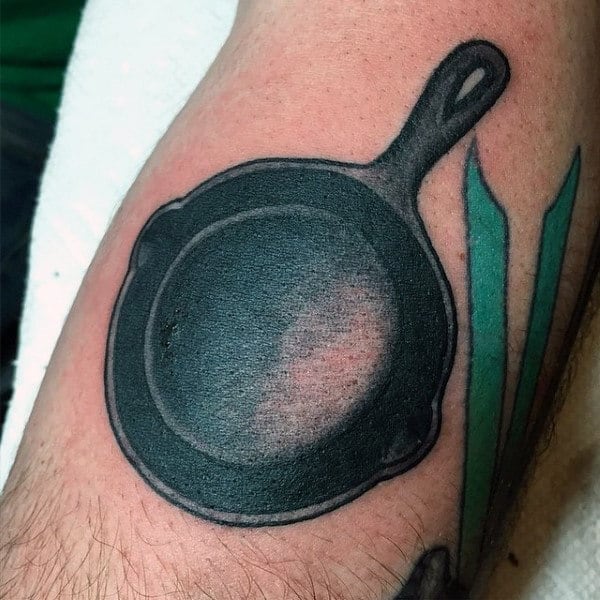 Tattoos by Jason Standridge  Throwback to a couple years ago Got to do  this fun cast iron skillet on amandaklively  One of my favorite pieces to  date  Facebook
