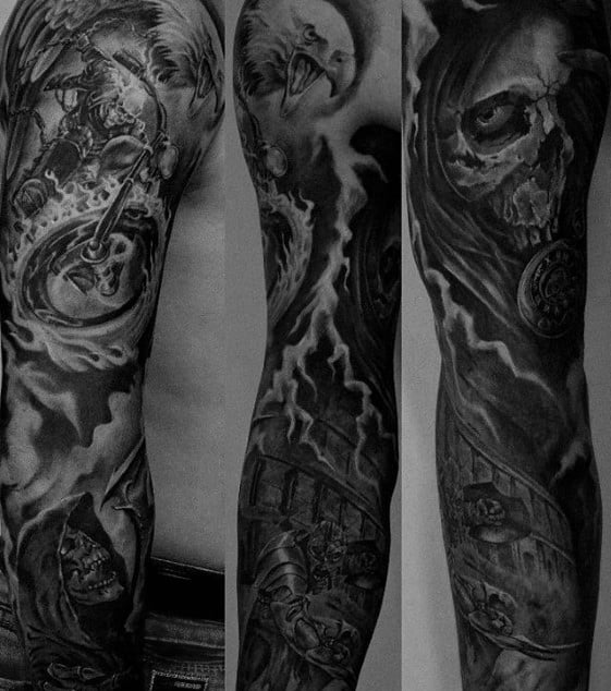 Ghost Rider Tattoo Gallery Images  Pictures  Ghost rider Drachen tribal  tattoos Verrückten tattoos