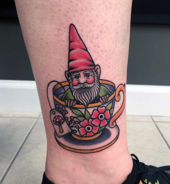 Male Gnome Themed Tattoo Inspiration