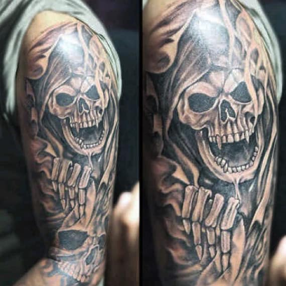 Male Grim Reaper Tattoos Meaning.