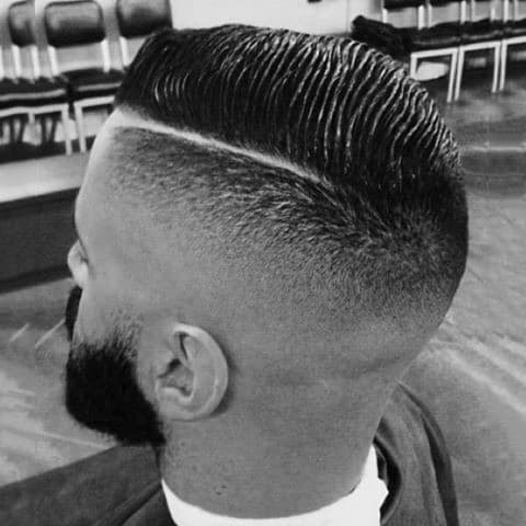 Male Haircut Comb Over Fade Hairstyle