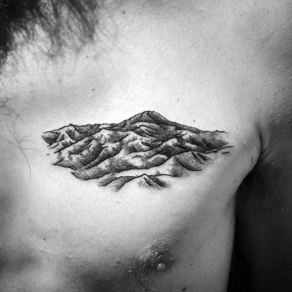 Male Hiking Themed Tattoos