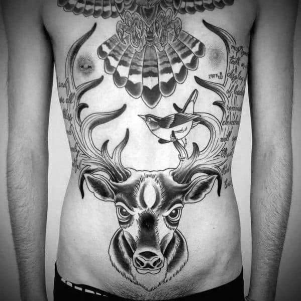 Male Ideas Elk Tattoos