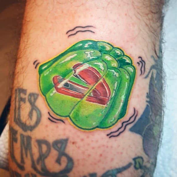 Male Ideas The Office Tattoos Green Jello With Red Stapler