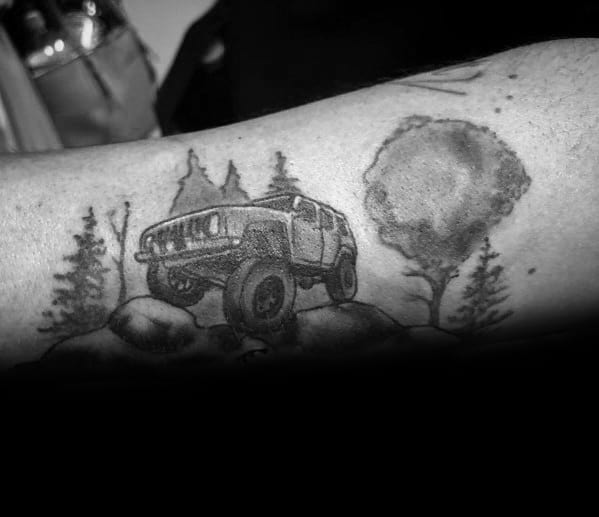 Male Jeep Themed Tattoos