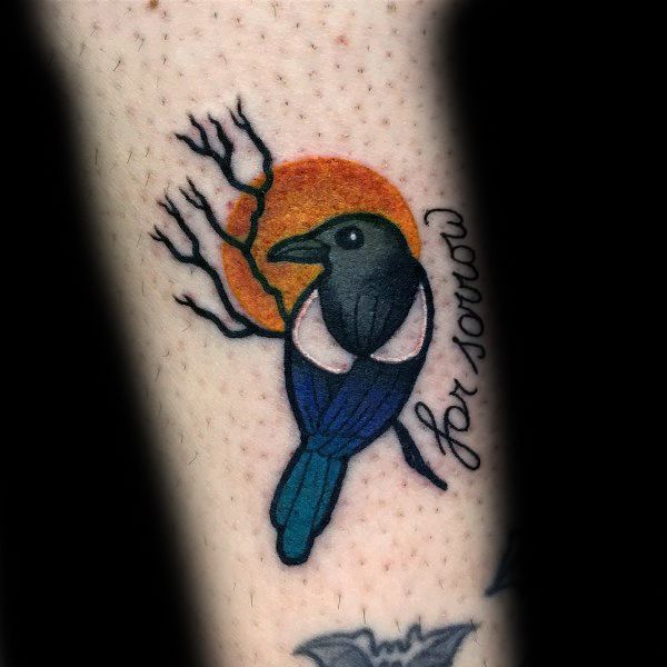 Male Magpie Themed Tattoos