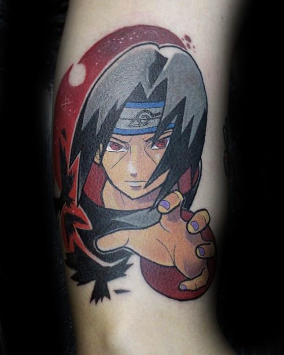 Male Naruto Japanese Manga Series Tattoo Ideas On Lower Leg