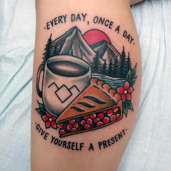 Male Pie Themed Tattoo Inspiration