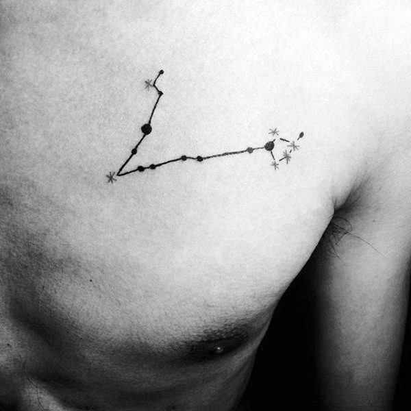 Minimalist Pisces Constellation Temporary Tattoo Set of 3  Small Tattoos