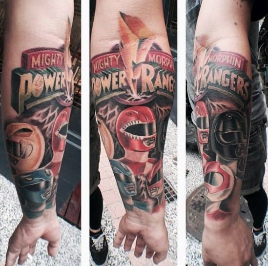 Male Power Rangers Tattoo Ideas